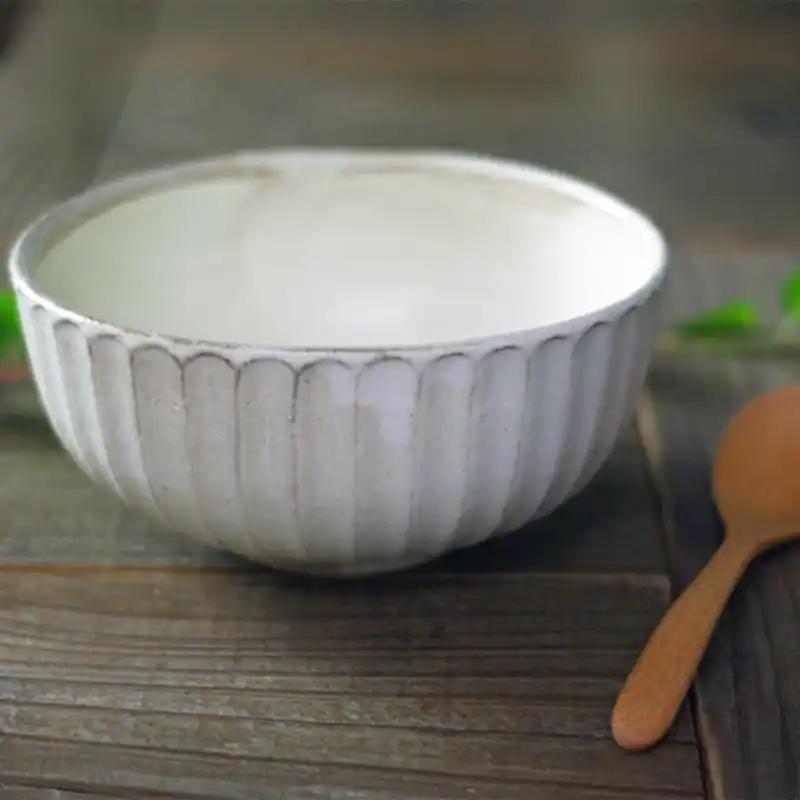 わかさま陶芸 しのぎ中鉢 kinari